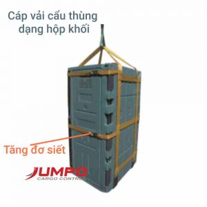 Cáp vải cẩu thùng dạng hộp khối