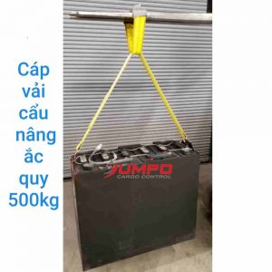 Cáp vải nâng cẩu ắc quy 500kg