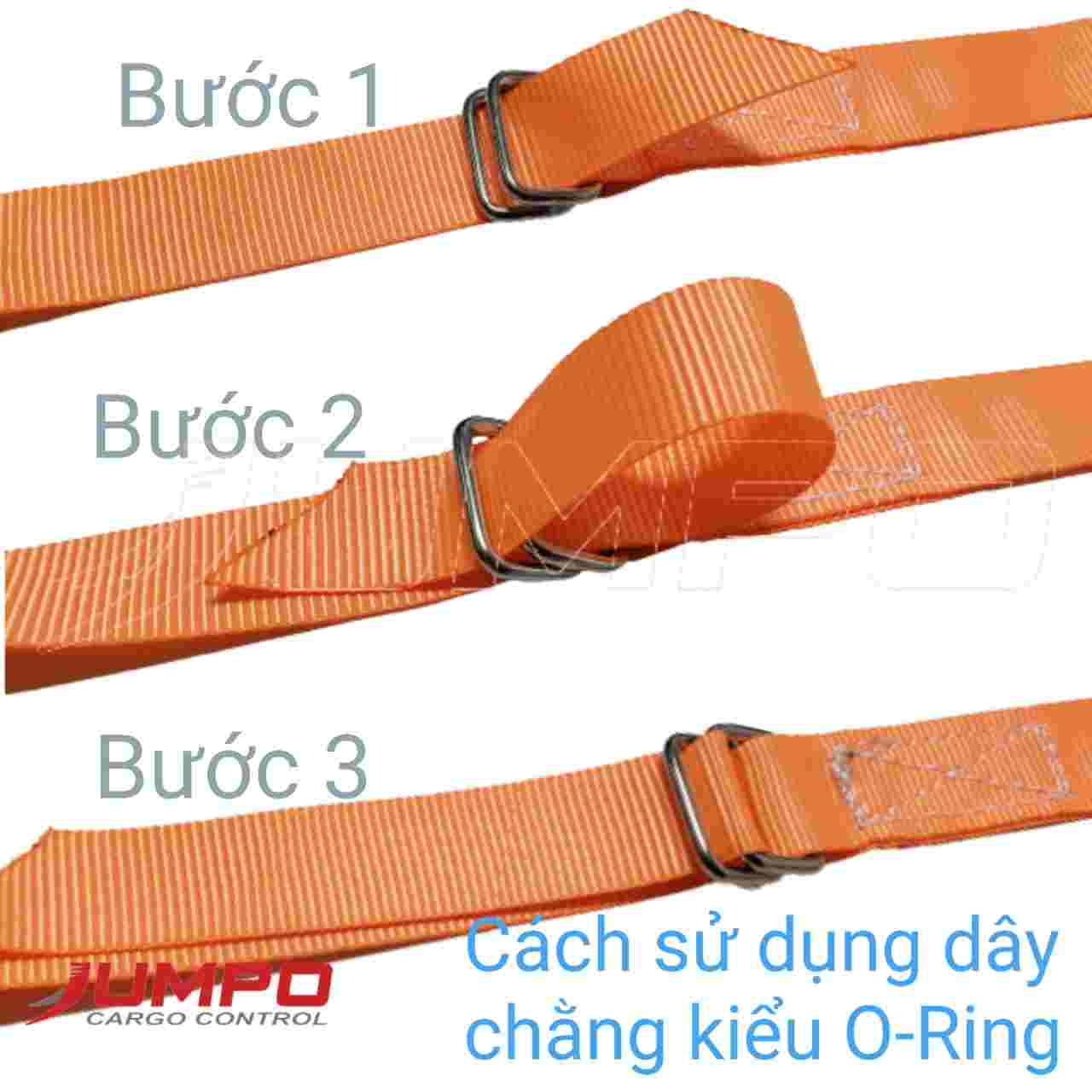 Dây chằng hàng 2 vòng khoen bản 25mm