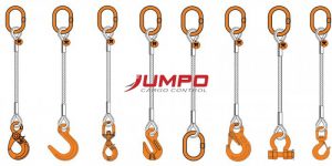 Sling cáp thép đơn bấm chì - sling cáp thép 1 chân