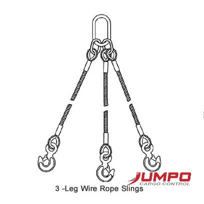 Sling Cáp Thép Cẩu Hàng 3 Chân D.S.R Hàn Quốc