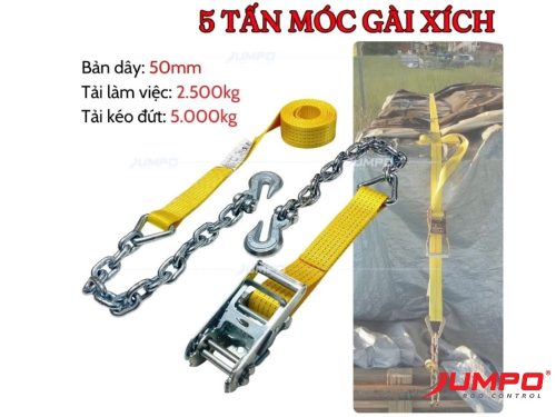 Dây chằng hàng tăng đơ 5 tấn 2 đầu dây xích